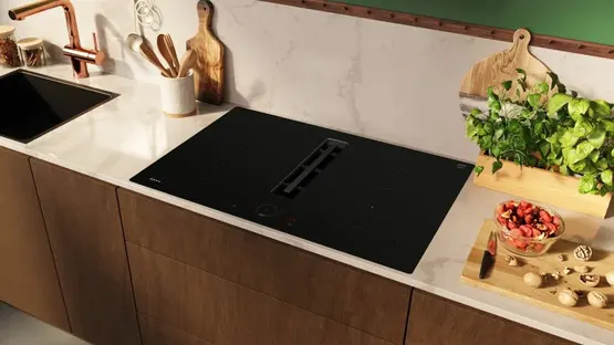 Индукционная стеклокерамич. панель с вытяжкой Neff V58NHQ4L0 фото 3 в Ростове-на-Дону