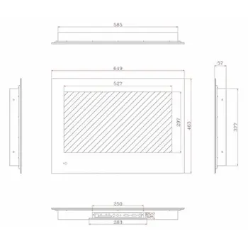 Телевизор для ванной комнаты AVEL AVS245SMWF (AVS245SM White) фото 2 в Ростове-на-Дону