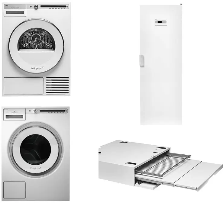 Asko Logic 24 2025 (стиральная машина W4086C.W/3 + сушильная машина T408HD.W + сушильный шкаф DC7784 V.W + выдвижная полка HDB1153W) фото 1 в Ростове-на-Дону