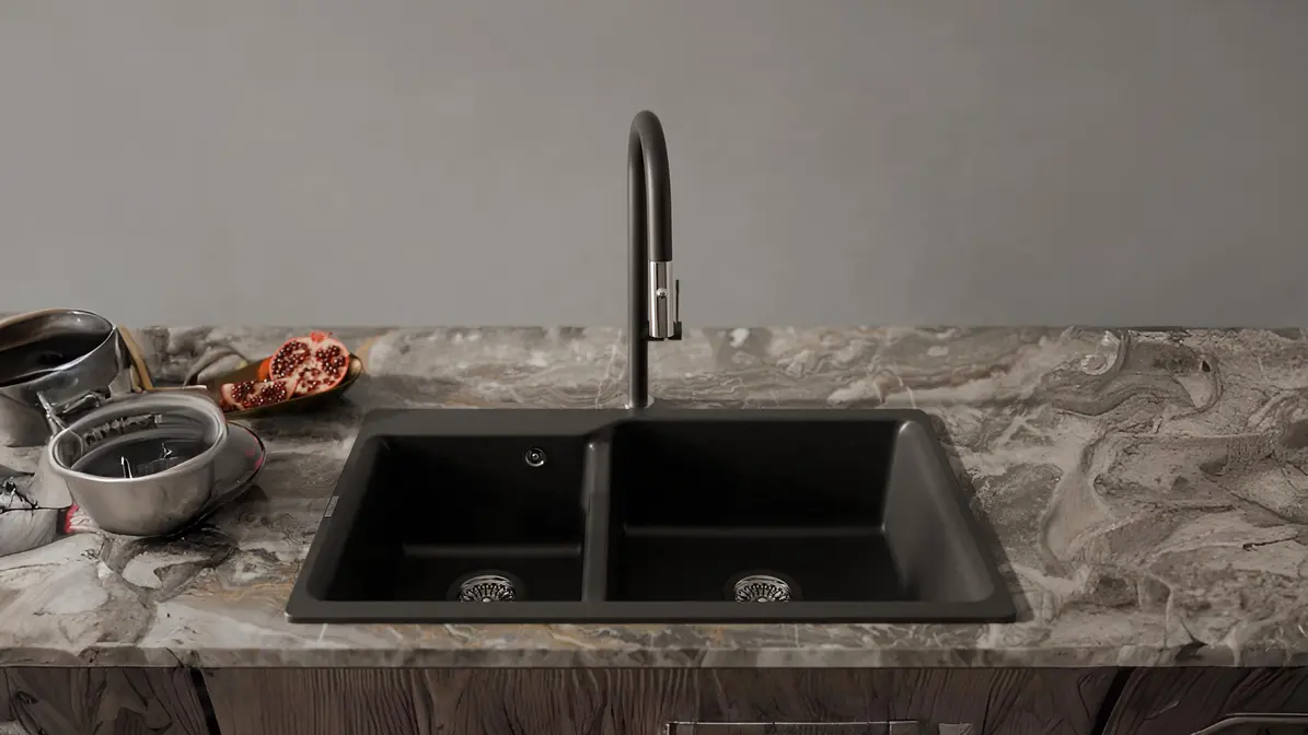 Смеситель RIVELATO Asti 3972500 antracite cromo фото 2 в Ростове-на-Дону