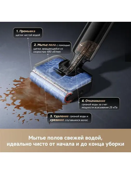 Моющий вертикальный пылесос Dreame G12 Pro фото 16 в Ростове-на-Дону Моющий вертикальный пылесос Dreame G12 Pro фото 16 в Ростове-на-Дону