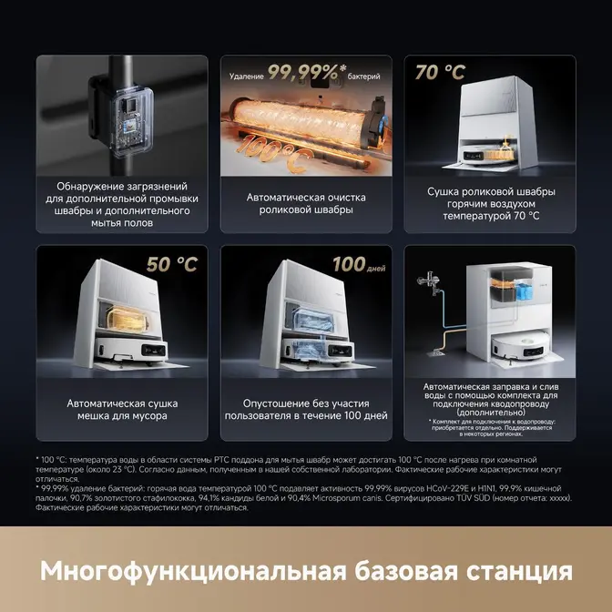 Робот-пылесос Dreame Aqua10 Ultra Roller Complete White фото 14 в Ростове-на-Дону