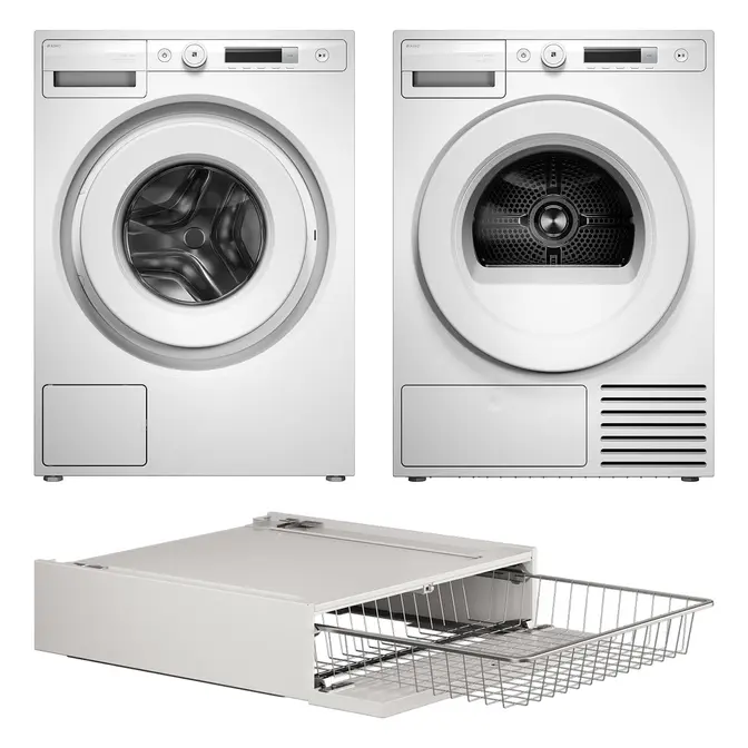 Asko Classic 10 2026 (стиральная машина W1094W + сушильная машина T108HW+корзина для белья HB150W) фото 1 в Ростове-на-Дону