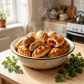 Пышные дрожжевые пирожки в духовке: пошаговый рецепт