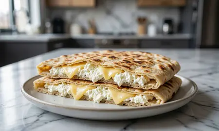 Ленивая ачма из лаваша с творогом и сыром: пошаговый рецепт