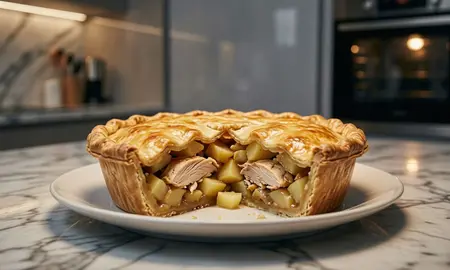 Пирог с картошкой и курицей в духовке: пошаговый рецепт
