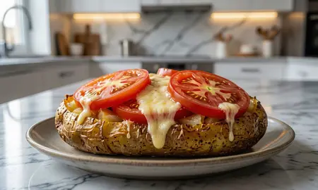 Картошка с помидорами и сыром в духовке запеченная: пошаговый рецепт