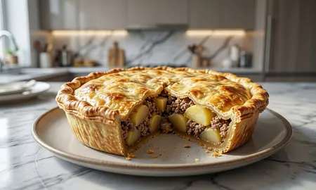 Пирог с фаршем и картофелем: пошаговый рецепт