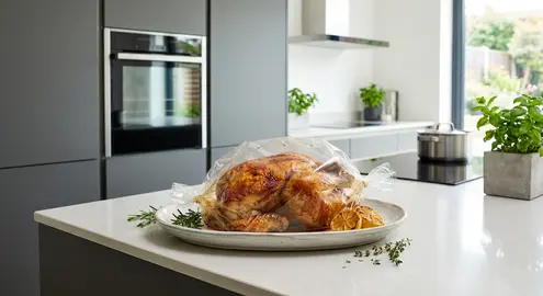 Курица в духовке целиком в рукаве с корочкой: пошаговый рецепт