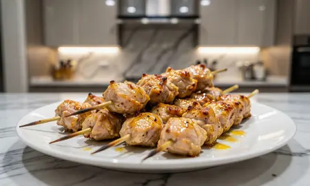 Куриный шашлык на шпажках в духовке: пошаговый рецепт