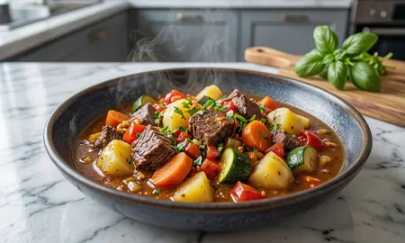Овощное рагу в духовке с мясом и картошкой: простой рецепт