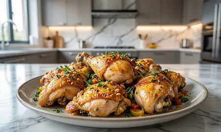 Курица кусочками в духовке: пошаговый рецепт