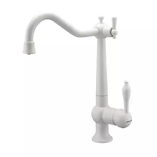 Смеситель Paulmark RETRO Re213226-WH белый матовый фото 1 в Ростове-на-Дону
