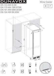 Винный шкаф DUNAVOX DX-143.468B фото 3 в Ростове-на-Дону