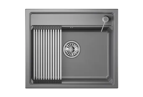Мойка GRANULA Kitchen Space 6003, АЛЮМИНИУМ фото 1 в Ростове-на-Дону