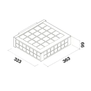 Корпус+фильтр уголь-цеолитовый Falmec KACL.930 (для режима рециркуляции) фото 2 в Ростове-на-Дону