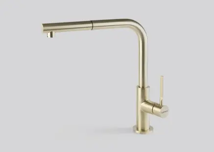 Смеситель Falmec TREVI CORNER MTRC.00#PGF/PVD BRUSHED PALE GOLD/ фото 2 в Ростове-на-Дону