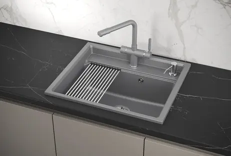 Мойка GRANULA Kitchen Space 6003, АЛЮМИНИУМ фото 3 в Ростове-на-Дону