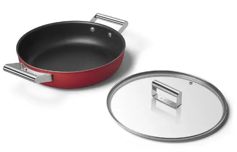 Глубокая сковорода с крышкой Smeg CKFD2811RDM фото 3 в Ростове-на-Дону