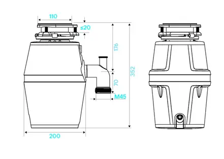 Измельчитель KUCHENSTERN MüHLE 625 355MU35 625 Вт (0,85 лс.) фото 3 в Ростове-на-Дону
