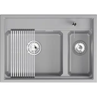 Мойка GRANULA Kitchen Space 7302i, АЛЮМИНИУМ фото 2 в Ростове-на-Дону