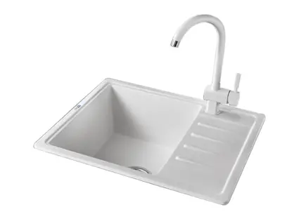 Мойка GRANULA Standart 5803, БЕЛЫЙ фото 3 в Ростове-на-Дону