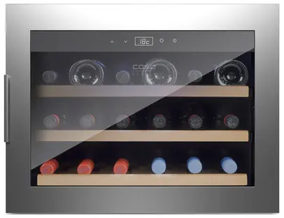 Встраиваемый винный шкаф CASO WineSafe 18 EB Inox фото 1 в Ростове-на-Дону