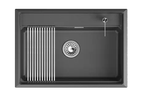 Мойка GRANULA Kitchen Space 7301i, ШВАРЦ фото 2 в Ростове-на-Дону