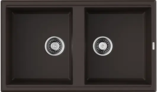 Мойка Omoikiri Tedori 86-2-DC Tetogranit/темный шоколад фото 1 в Ростове-на-Дону