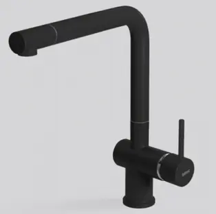 Смеситель Falmec ISEO CORNER BLACK (однорычажный, чёрный) в Ростове-на-Дону