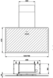 Вытяжка Faber V-AIR FLAT KL A80 фото 3 в Ростове-на-Дону