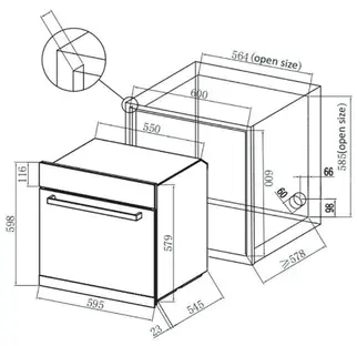 Духовой шкаф DeLonghi DEO 735 NB ATERNA фото 2 в Ростове-на-Дону