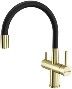 Смеситель KUCHENSTERN WURM-FE 750GL80 Золото фото 1 в Ростове-на-Дону Смеситель KUCHENSTERN WURM-FE 750GL80 Золото фото 1 в Ростове-на-Дону