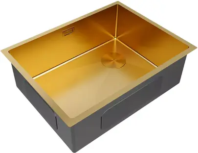 Мойка Paulmark NEXT-SKEW 58 UNI PM885844-BG брашированное золото фото 2 в Ростове-на-Дону