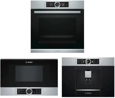 Bosch (духовой шкаф HSG636BS1 + кофемашина CTL636ES1 + микроволновая печь BFR634GS1) в Ростове-на-Дону