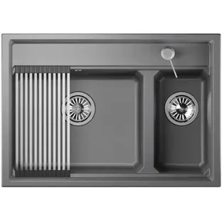 Мойка GRANULA Kitchen Space 7302, АЛЮМИНИУМ фото 2 в Ростове-на-Дону