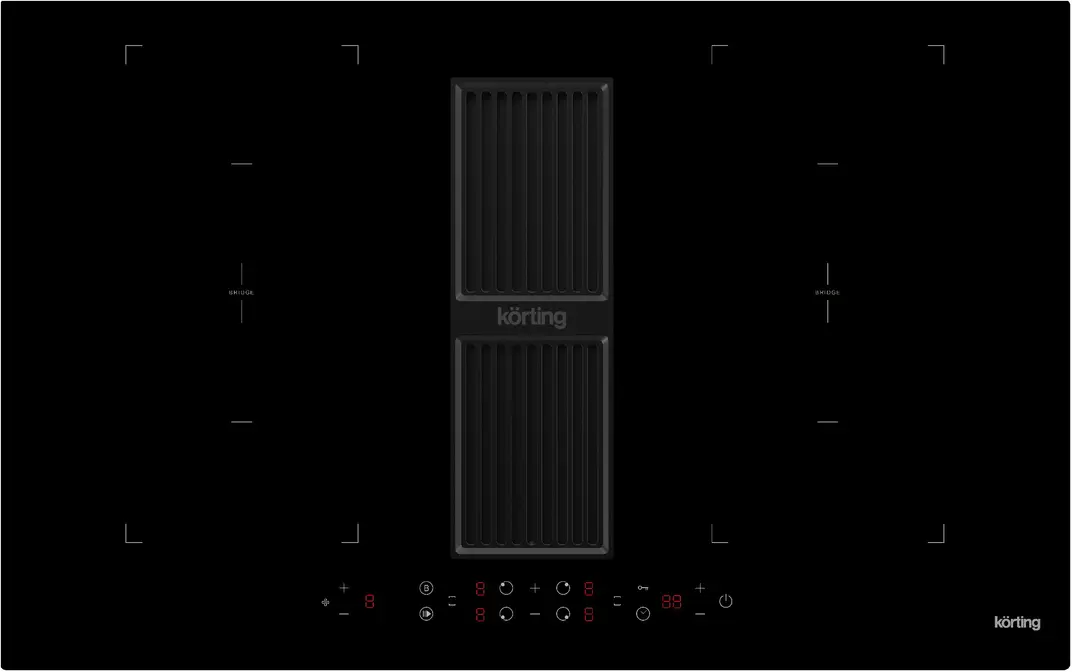 Варочная панель с интегрированной вытяжкой Korting HIBH 84980 NB фото 1 в Ростове-на-Дону