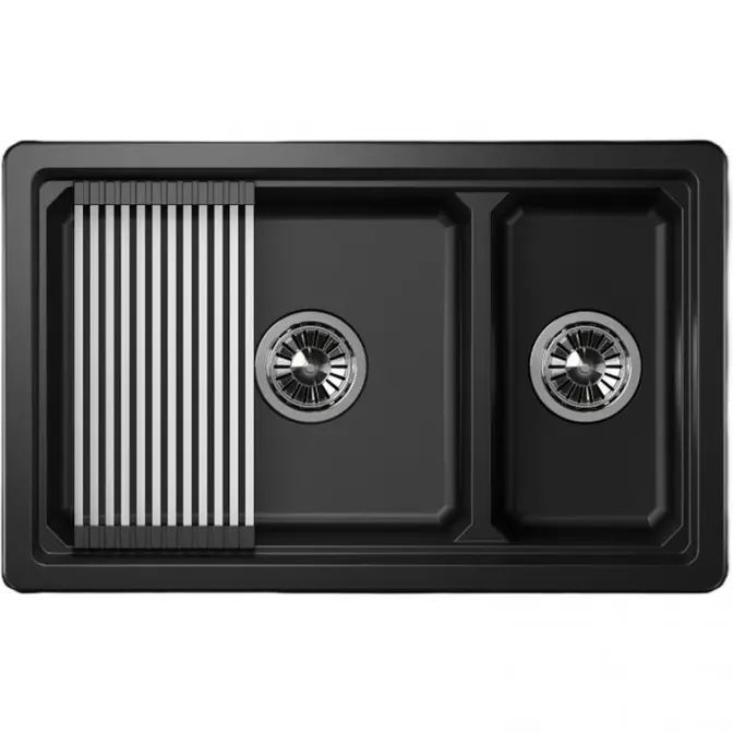 Мойка GRANULA Kitchen Space 7304U, ЧЁРНЫЙ фото 2 в Ростове-на-Дону