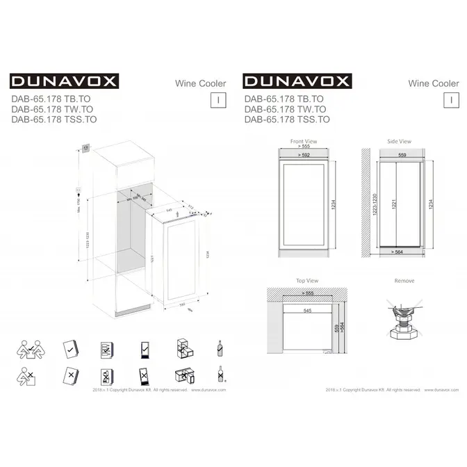 Винный холодильник Dunavox DAB-65.178TSS.TO фото 3 в Ростове-на-Дону