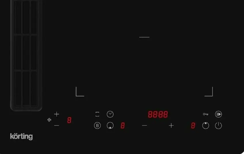 Варочная панель с интегрированной вытяжкой Korting HIBH 40980 NB фото 3 в Ростове-на-Дону
