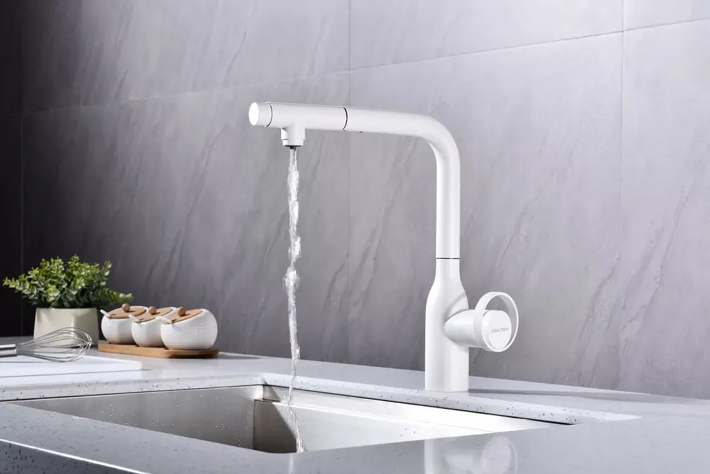 Смеситель Paulmark URBAN Ur213104-WH белый матовый фото 4 в Ростове-на-Дону Смеситель Paulmark URBAN Ur213104-WH белый матовый фото 4 в Ростове-на-Дону