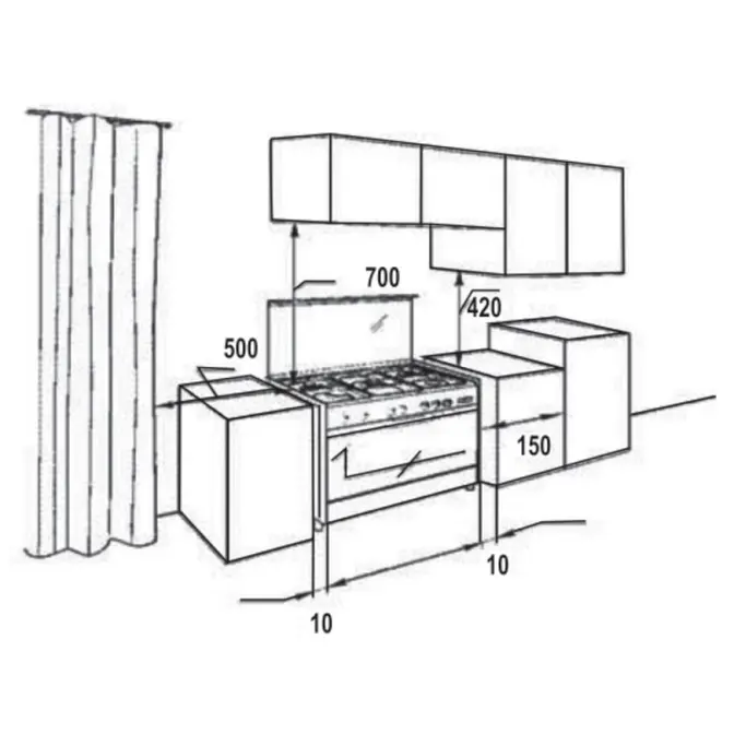 Газовая плита Korting CKE 68041 CRI фото 3 в Ростове-на-Дону