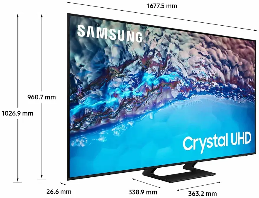 Телевизор Samsung  50" (127 см) 2022 черный Samsung UE50BU8500U фото 3 в Ростове-на-Дону