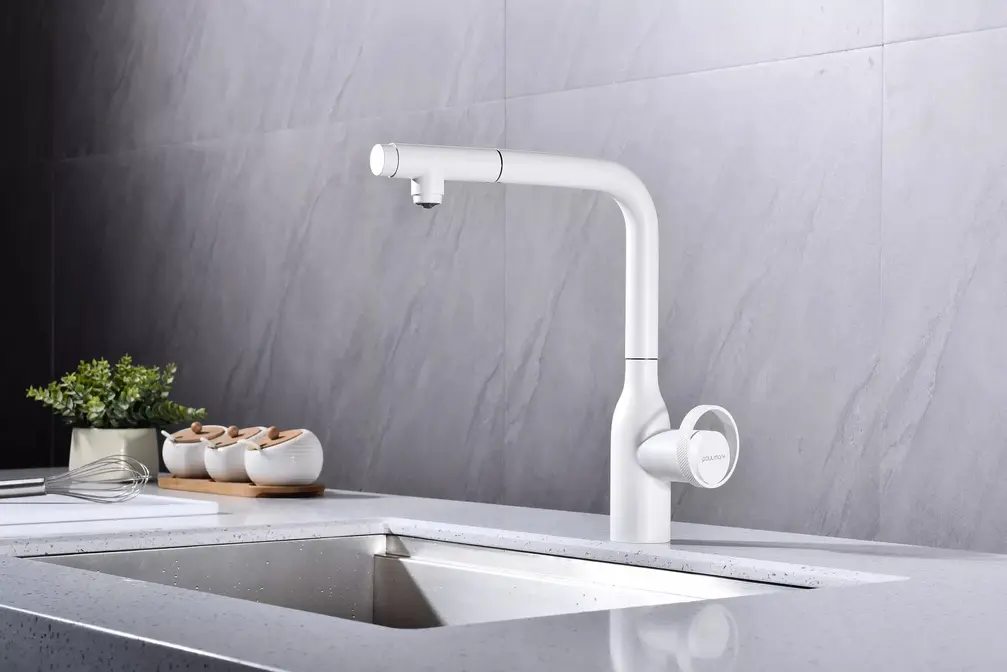 Смеситель Paulmark URBAN Ur213104-WH белый матовый фото 2 в Ростове-на-Дону Смеситель Paulmark URBAN Ur213104-WH белый матовый фото 2 в Ростове-на-Дону