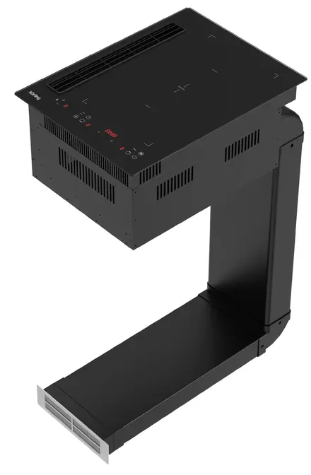 Варочная панель с интегрированной вытяжкой Korting HIBH 40980 NB фото 2 в Ростове-на-Дону