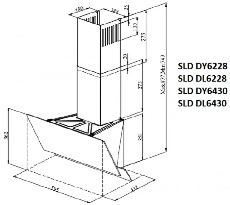 Вытяжка Schaub Lorenz SLD DL6228 фото 7 в Ростове-на-Дону
