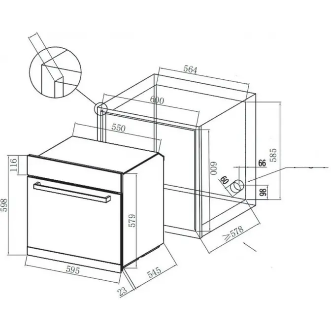Духовой шкаф DeLonghi DEO 615 NB TENNA фото 3 в Ростове-на-Дону