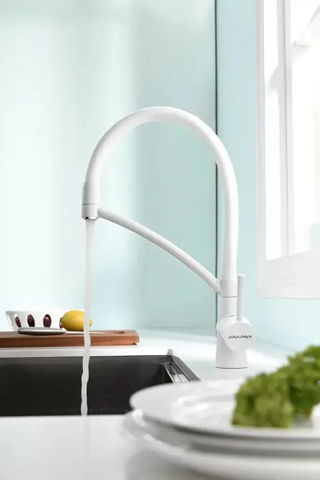 Смеситель Paulmark SIEGEN Si213111-WH белый матовый фото 4 в Ростове-на-Дону