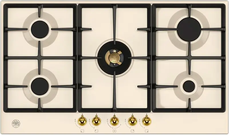 Газовая панель Bertazzoni P905CHERAG Слоновая кость, золотой фото 1 в Ростове-на-Дону