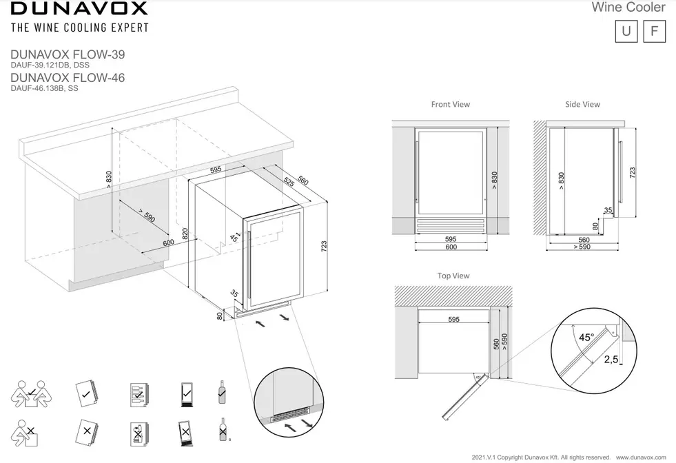 Винный холодильник Dunavox DAUF-39.121DB фото 5 в Ростове-на-Дону